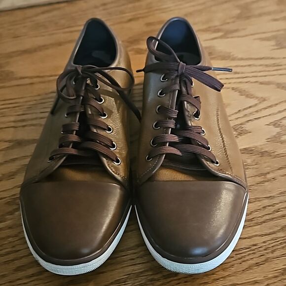 Kenneth Cole Reaction Men's Center Binding Shoes sneakers - Brown - size 9.5 - Picture 2 of 10